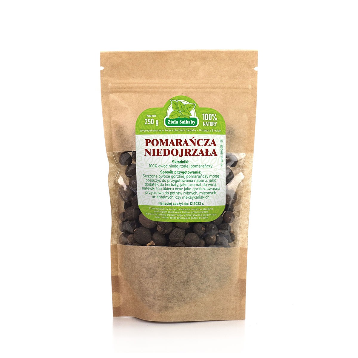 Pomarańcza gorzka niedojrzała 250g - 169