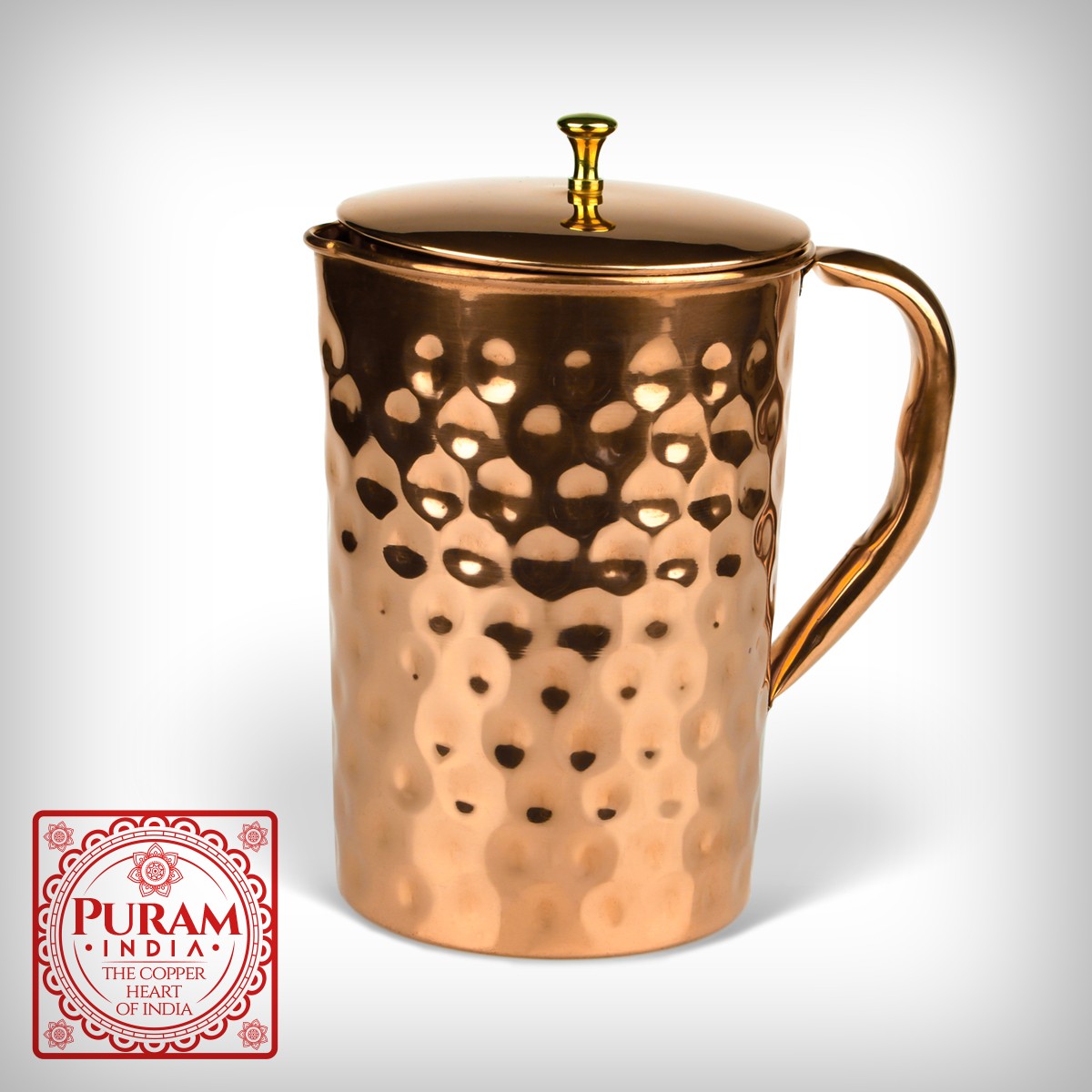 Miedziany dzbanek antybakteryjny diament 2L - 1713