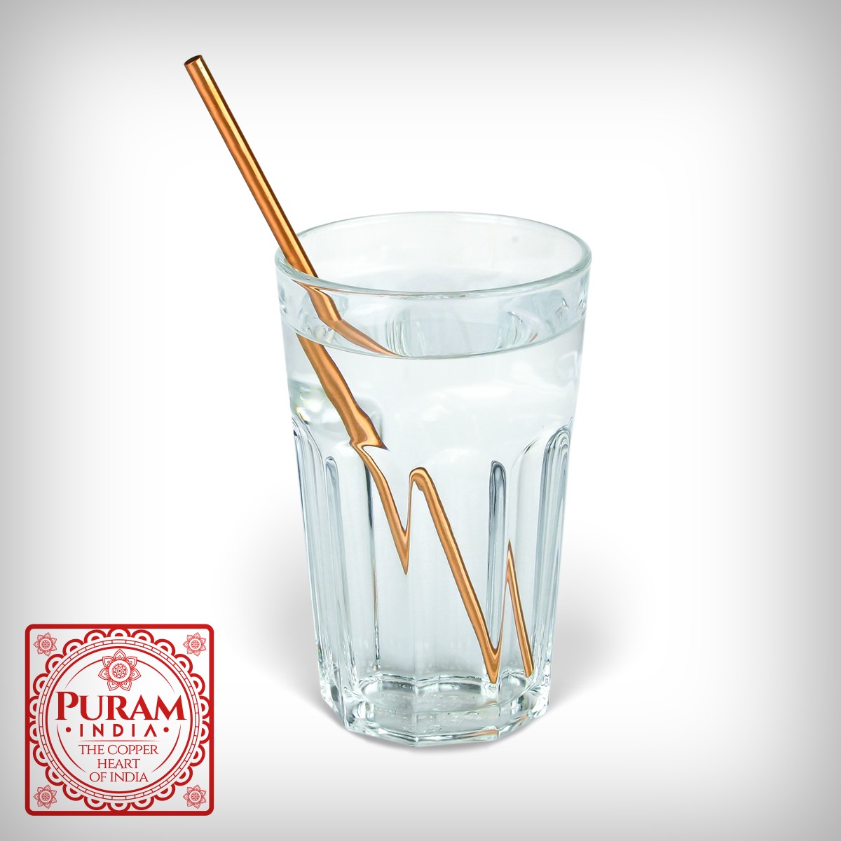 Miedziana słomka antybakteryjna 1 szt. - 1736