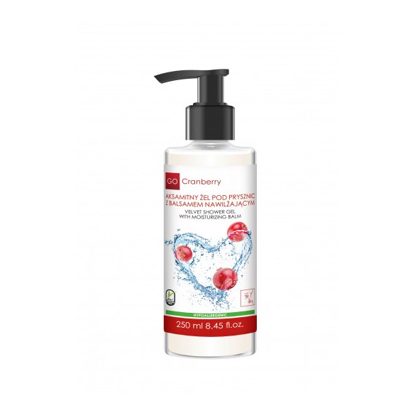 Aksamitny Żel Pod Prysznic z Balsamem Nawilżającym GoCranberry 250 ml Aksamitny Żel Pod Prysznic z Balsamem Nawilżającym GoCranberry 250 ml