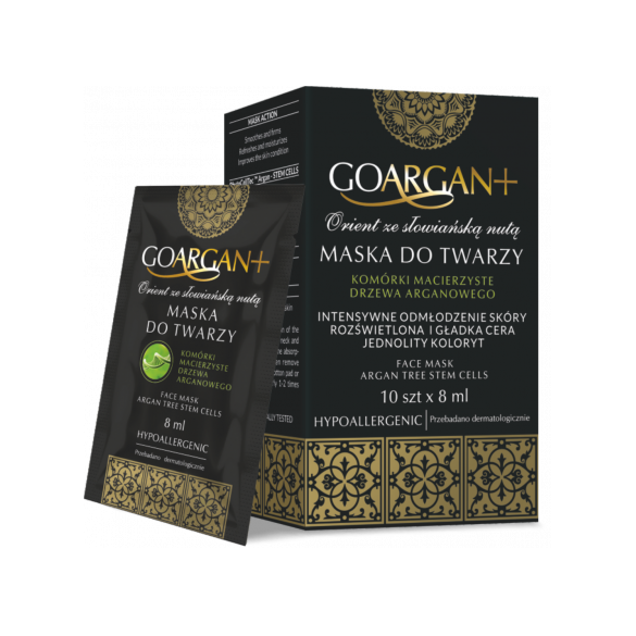 Maska do twarzy - Komórki Macierzyste drzewa arganowego GoArgan+ - 10 x 8 ml Maska do twarzy - Komórki Macierzyste drzewa arganowego GoArgan+ - 10 x 8 ml