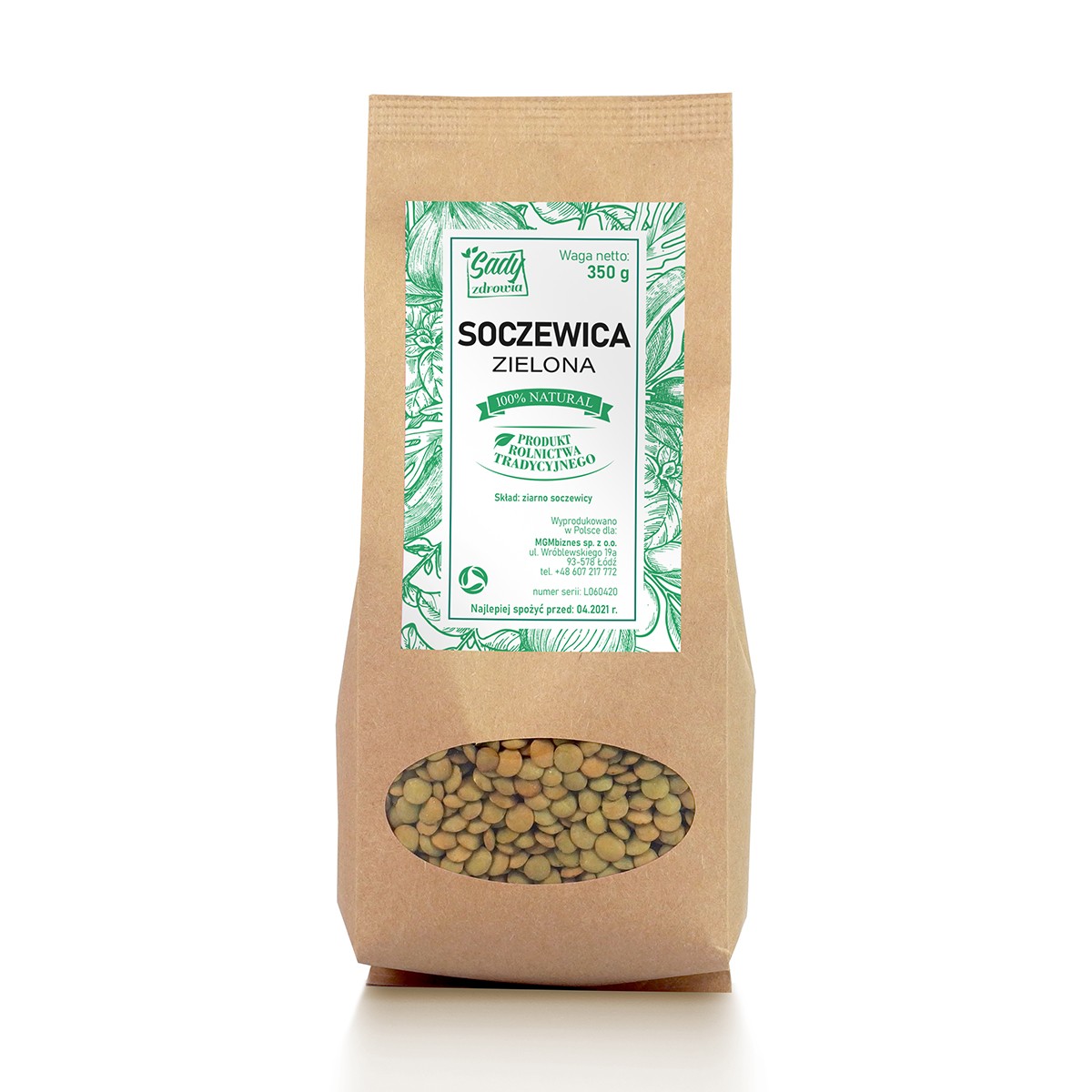Soczewica zielona 350g - 196