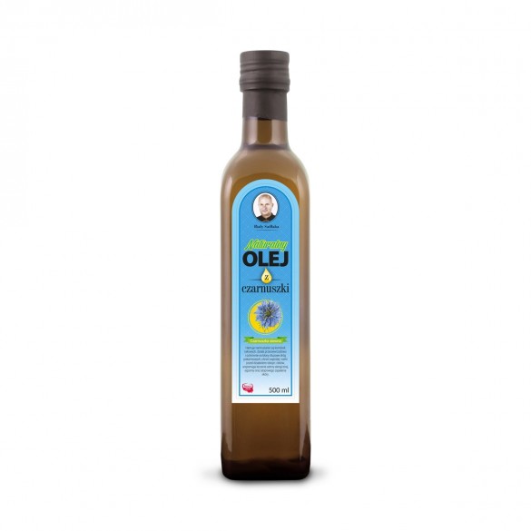 Świeży Naturalny Olej z Czarnuszki 500ml