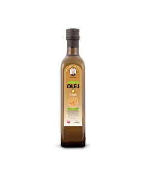 Świeży Naturalny Olej Lniany 500ml - 27