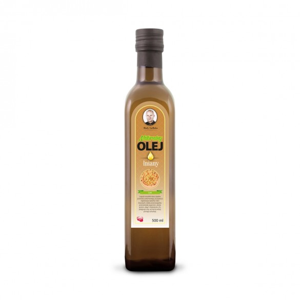 Świeży Naturalny Olej Lniany 500ml