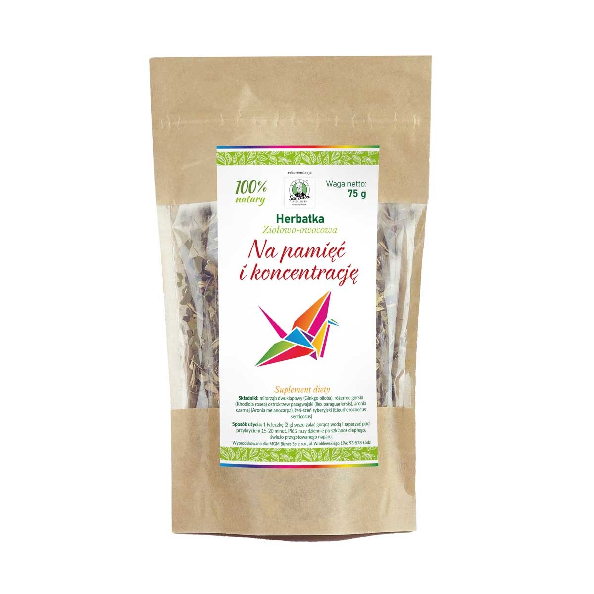 Herbatka Na Pamięć i Koncentrację 75g - 3535