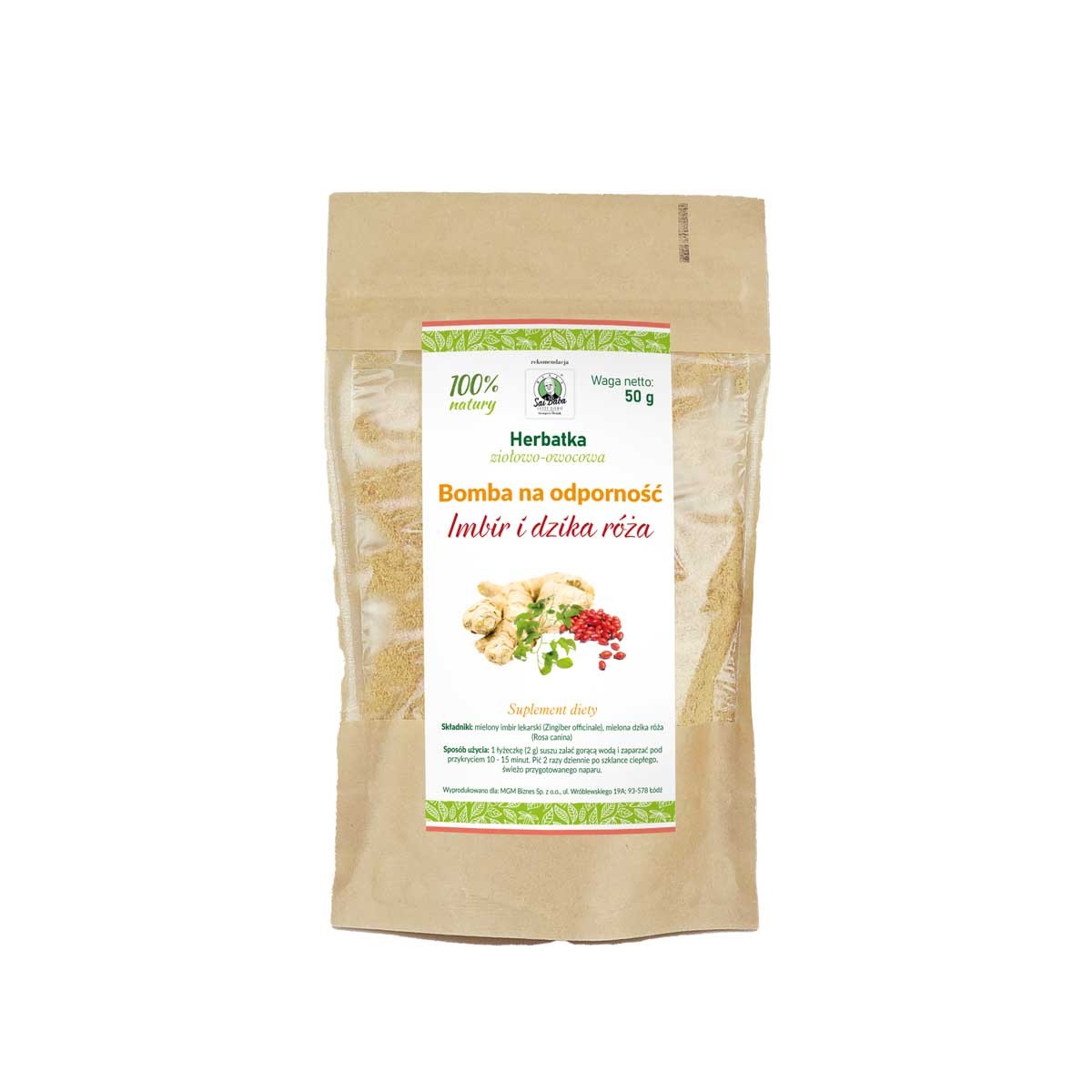 Bomba na odporność - Imbir i Dzika róża 50g - 3543