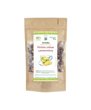 Herbata zielona z pomarańczą 50g - 3555