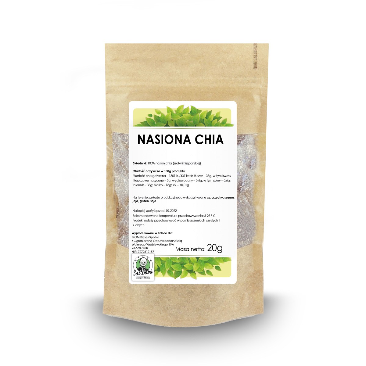 Nasiona Chia 20g PK - 3678