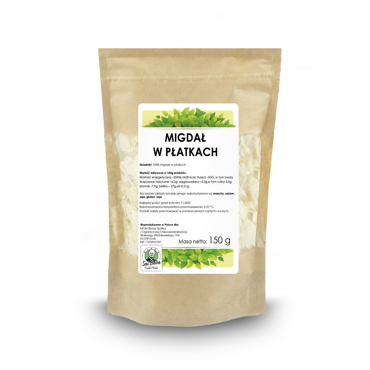 Migdał w płatkach 150g PK - 3699