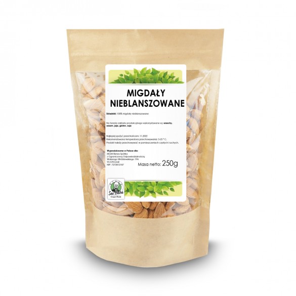 Migdały nieblanszowane 250g PK