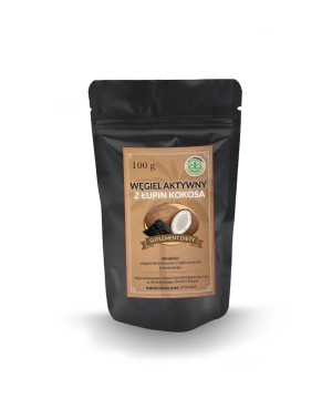 Węgiel aktywny z łupin kokosa 100g - 3836