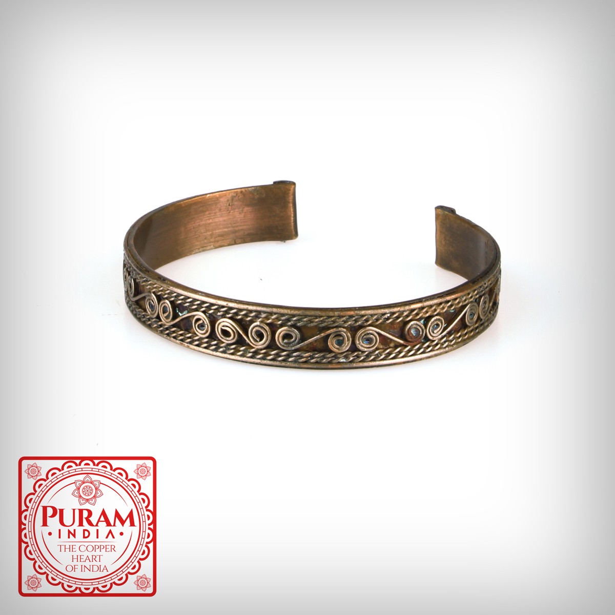 PURAM Miedziana bransoletka 63438B - 3913
