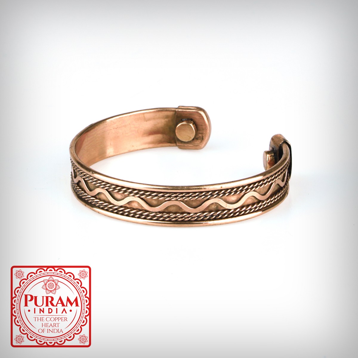 PURAM Miedziana bransoletka 63435B - 3929