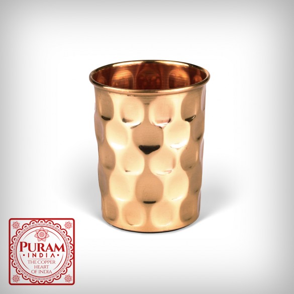 Miedziany kubek Diament 300 ml | Ręcznie wykonany | PURAM