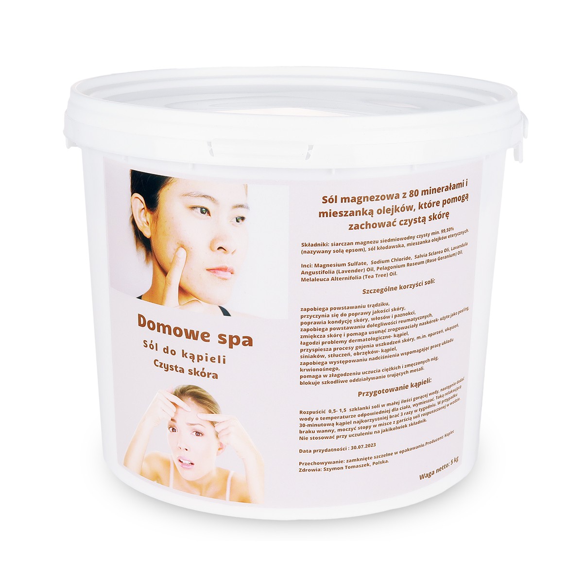 Sól do kąpieli Clean skin czysta skóra 5kg - 3997