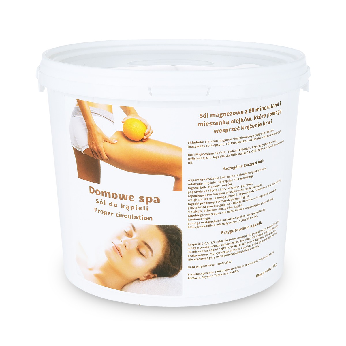 Sól do kąpieli Proper circulation - stop cellulit 5kg - 4001