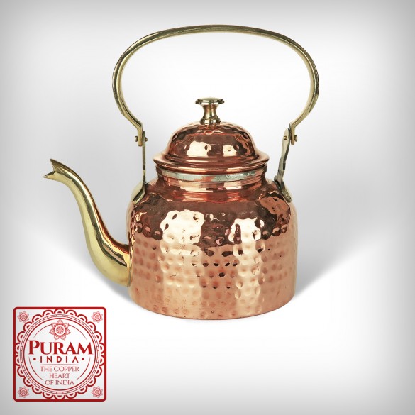 Miedziany imbryk PURAM 1,3 l | Do wody, herbaty i naparów