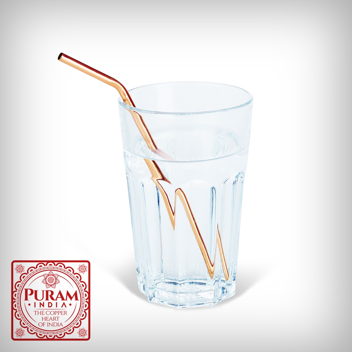 Miedziana słomka antybakteryjna B 1 szt. - 4139