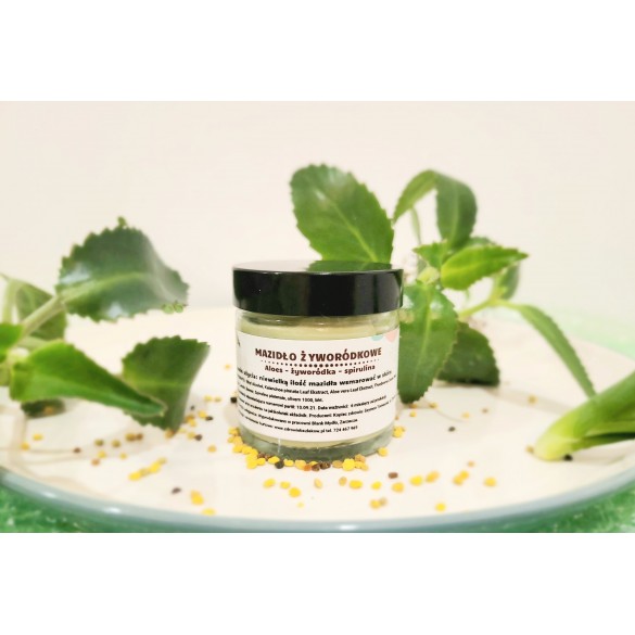 Mazidło żyworódkowe z aloesem i spiruliną 60 ml – naturalny kosmetyk do pielęgnacji skóry