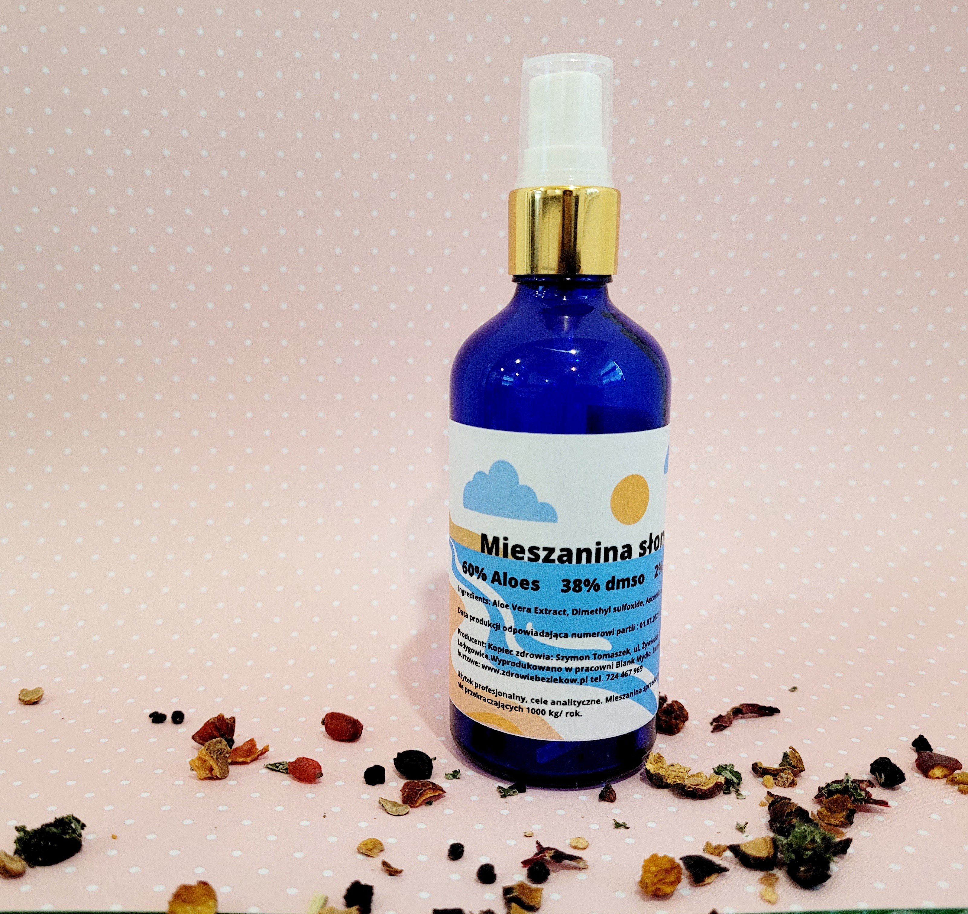 Mieszanina słoneczna Aloes- dmso- witamina C - 4186