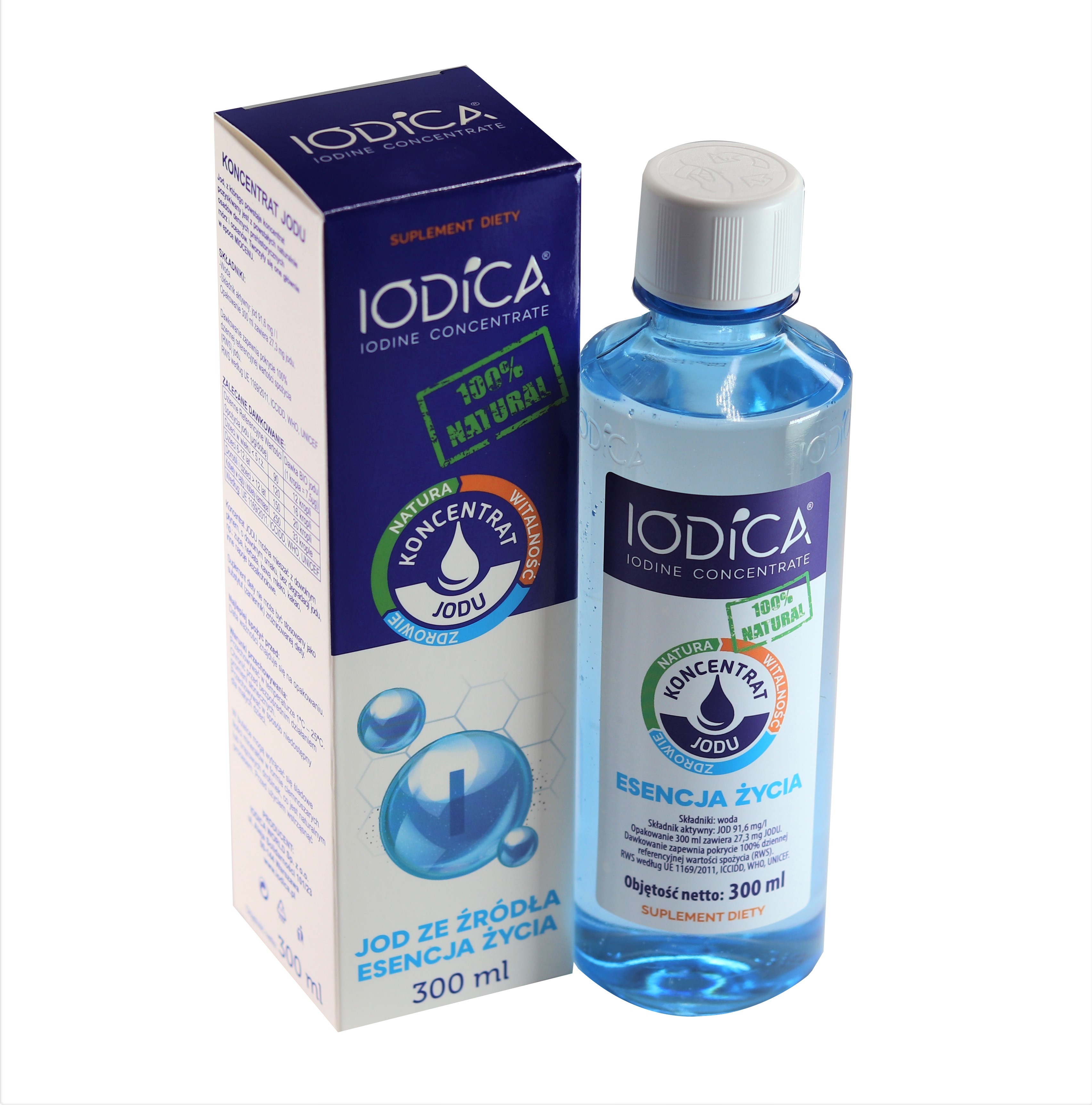 Naturalny koncentrat jodu 300ml Iodica - 4277
