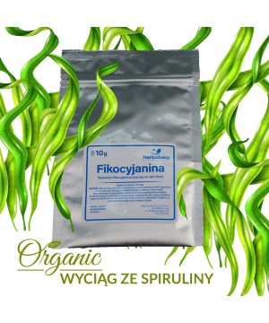 Fikocyjanina w proszku wyciąg ze spiruliny 10g - 4284
