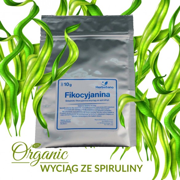 Fikocyjanina w proszku wyciąg ze spiruliny 10g