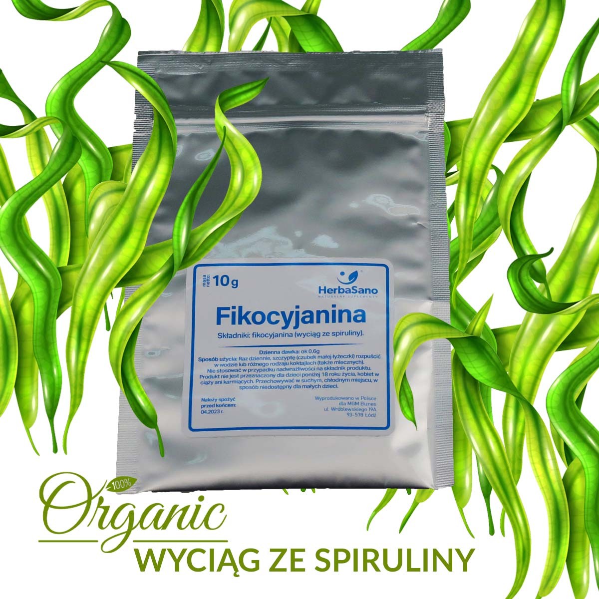 Fikocyjanina w proszku wyciąg ze spiruliny 10g - 4284