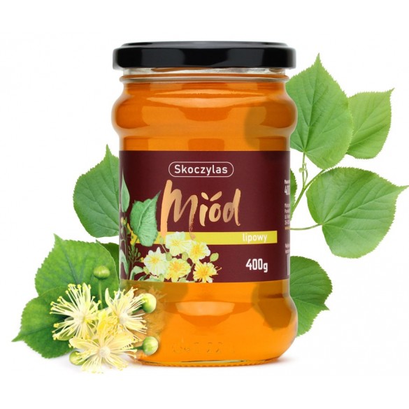 Miód lipowy Skoczylas 400 g | Naturalny miód pszczeli