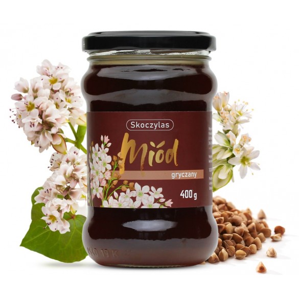 Miód gryczany Skoczylas 400 g | Naturalny miód pszczeli