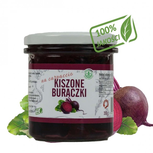 Kiszone buraczki na carpaccio RawForest