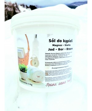 Sól Epsom - Sól magnezowo Jod- Bor- Krzem - 4359