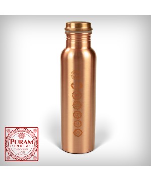 Butelka miedziana - antybakteryjna - Chakra 1000ml - 4393