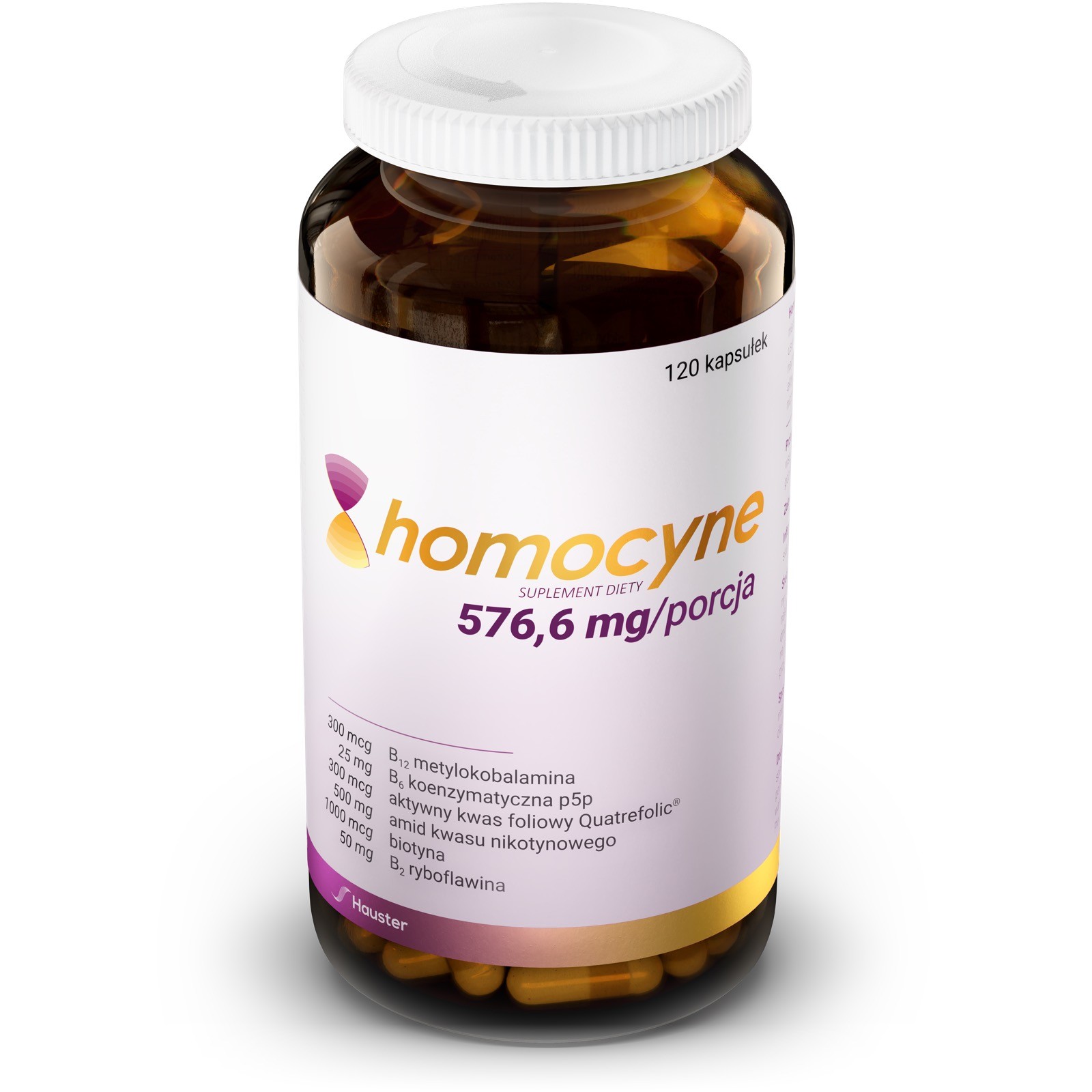 Homocyne 576,6mg HAUSTER 120 kaps - 4418