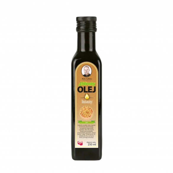 Świeży naturalny olej lniany 250 ml