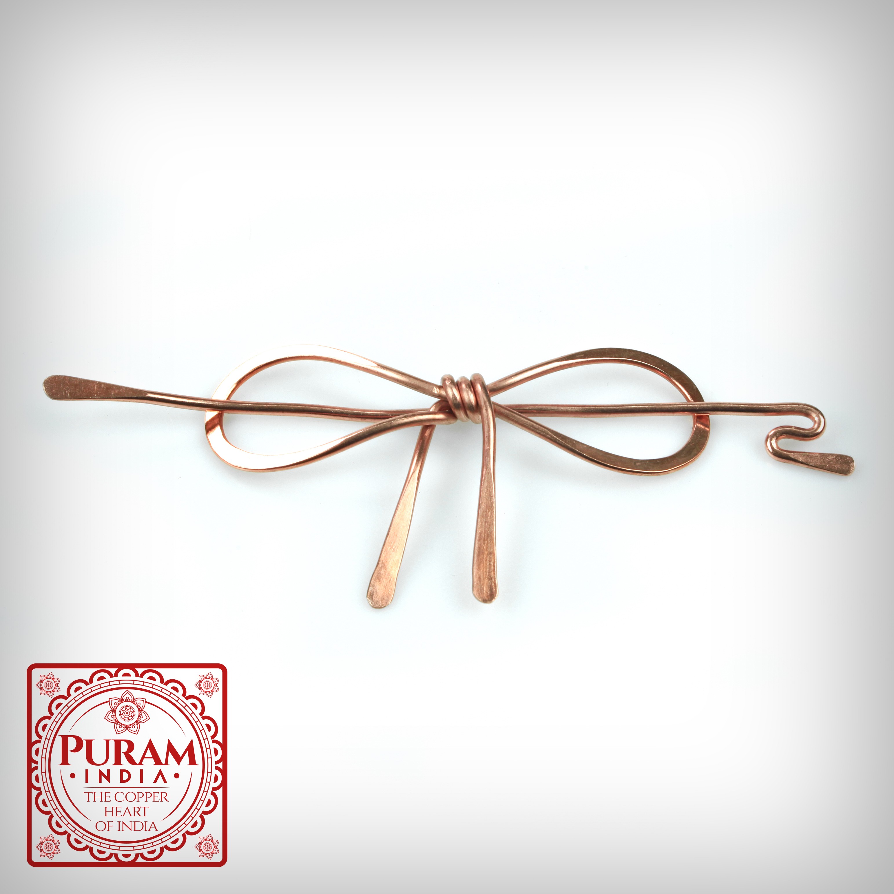 Miedziana spinka do włosów 4 - 4439