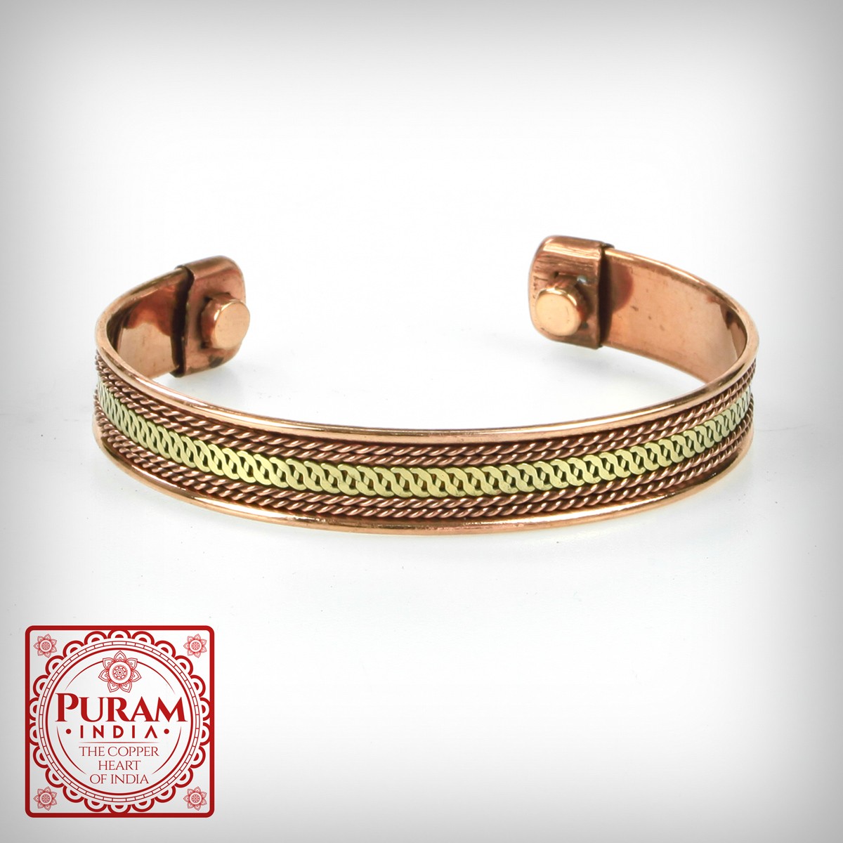 Miedziana bransoletka 8 - 4465