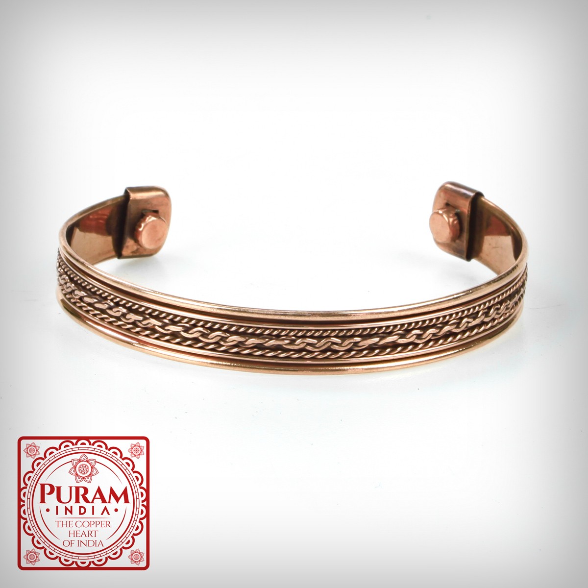 Miedziana bransoletka 38 - 4496