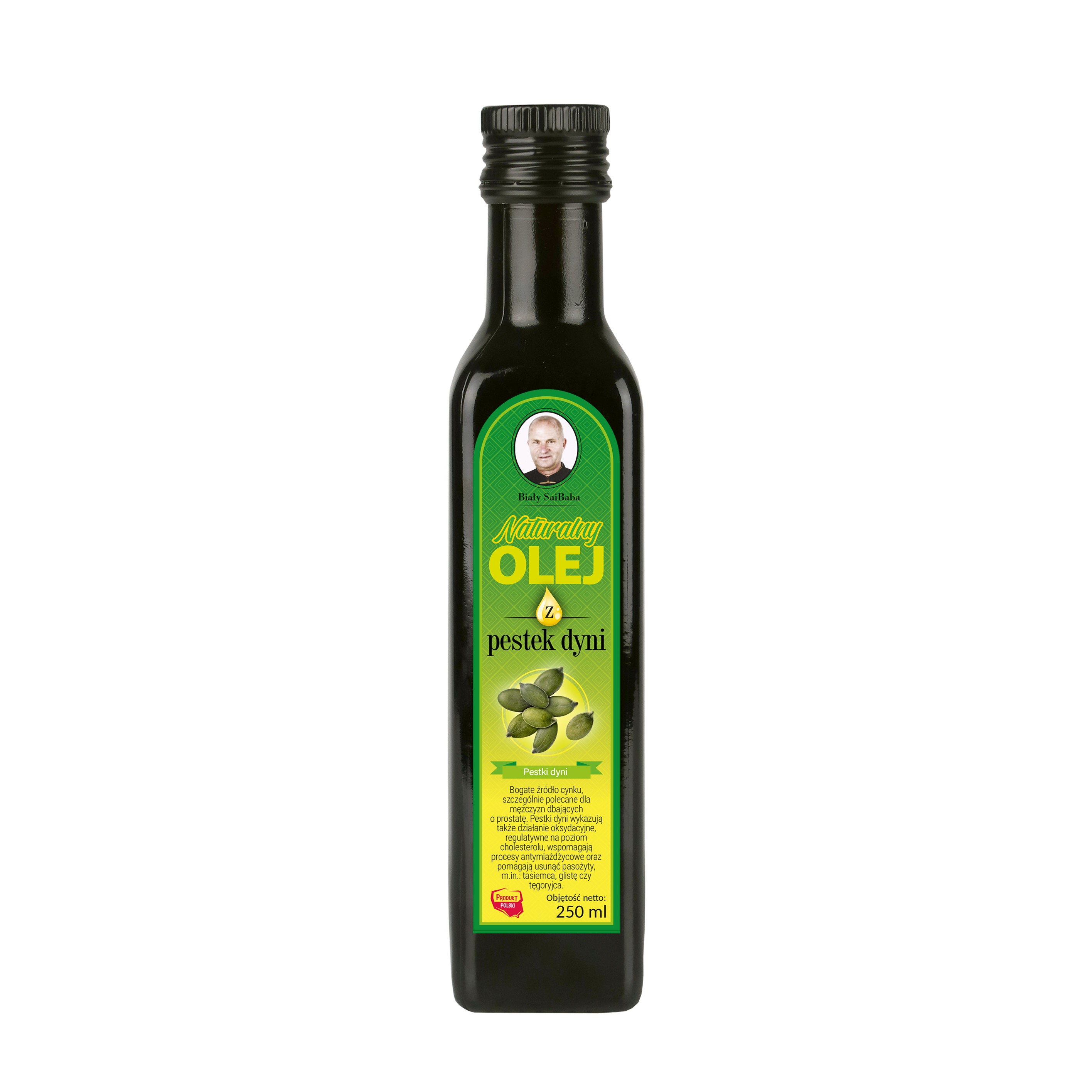 Świeży naturalny olej z pestek dyni 250 ml - 450