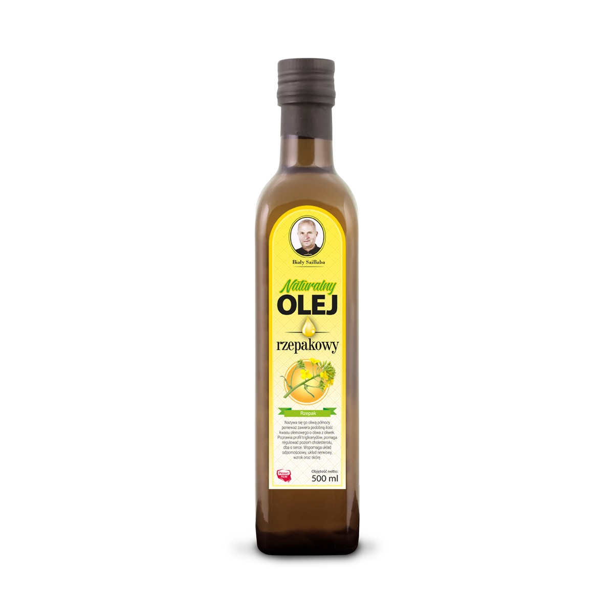 Świeży naturalny olej rzepakowy 500 ml - 452