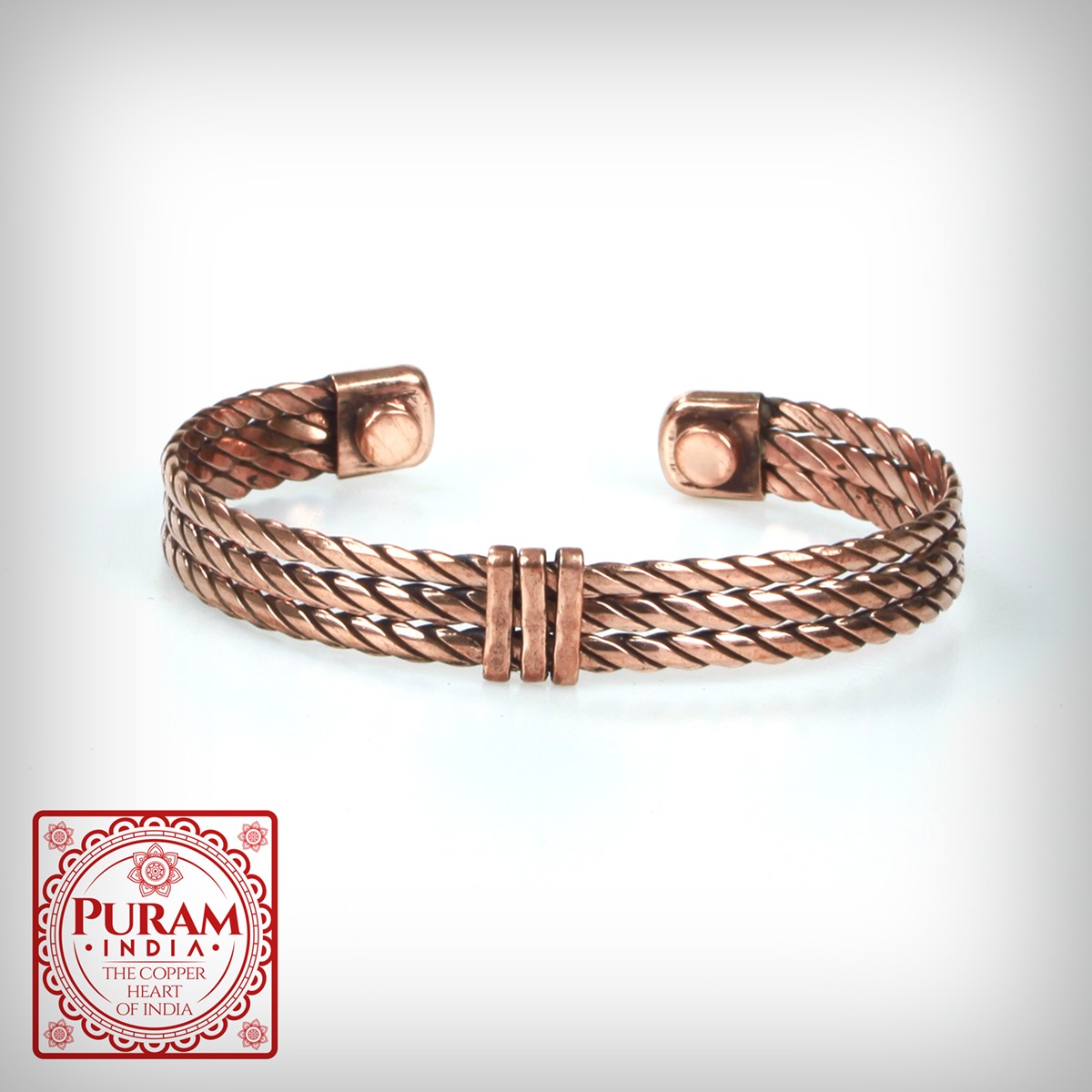 Miedziana bransoletka 10 - 4524