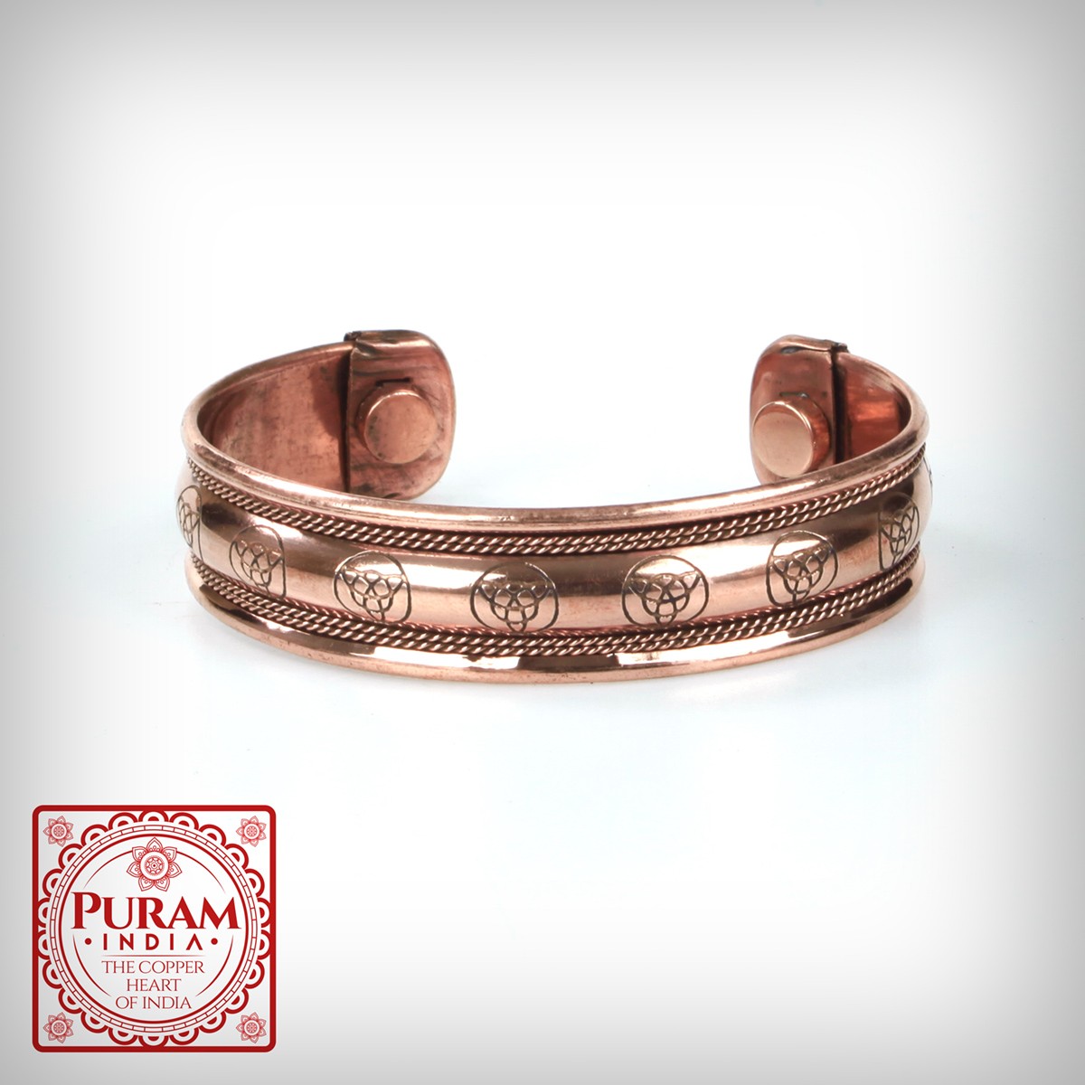 Miedziana bransoletka 39 - 4525