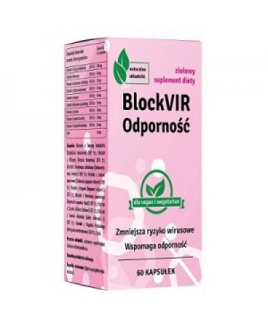 BLOCKVIR ODPORNOŚĆ zmniejsza ryzyko wirusowe wspomaga odporność 60 kapsułek - 4531