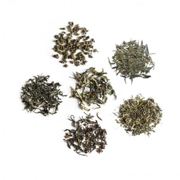 Zestaw degustacyjny 6 zielonych herbat pakowanych po 3 g