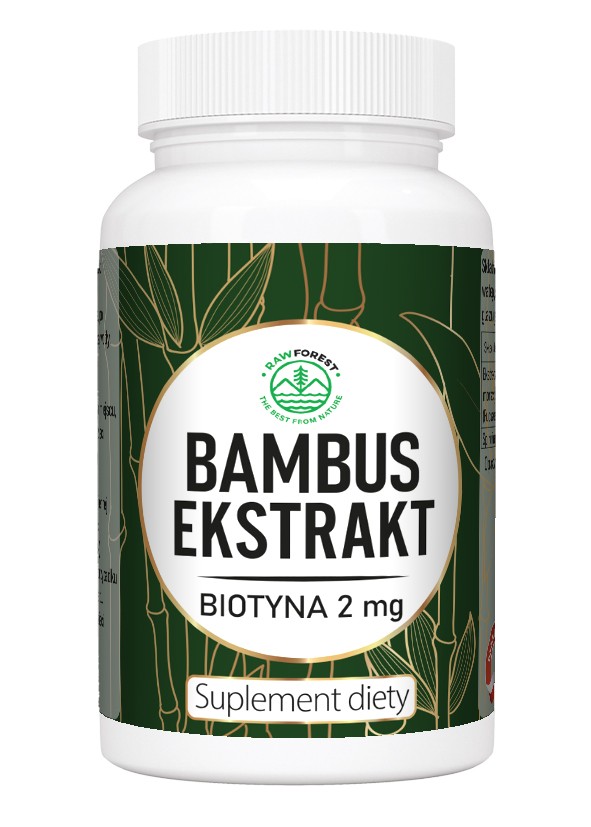 Raw Forest Bambus + Biotyna 2 mg 60 kaps - 4760