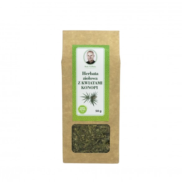 Herbata ziołowa z kwiatami konopi - 50g Herbata ziołowa z kwiatami konopi - 50g