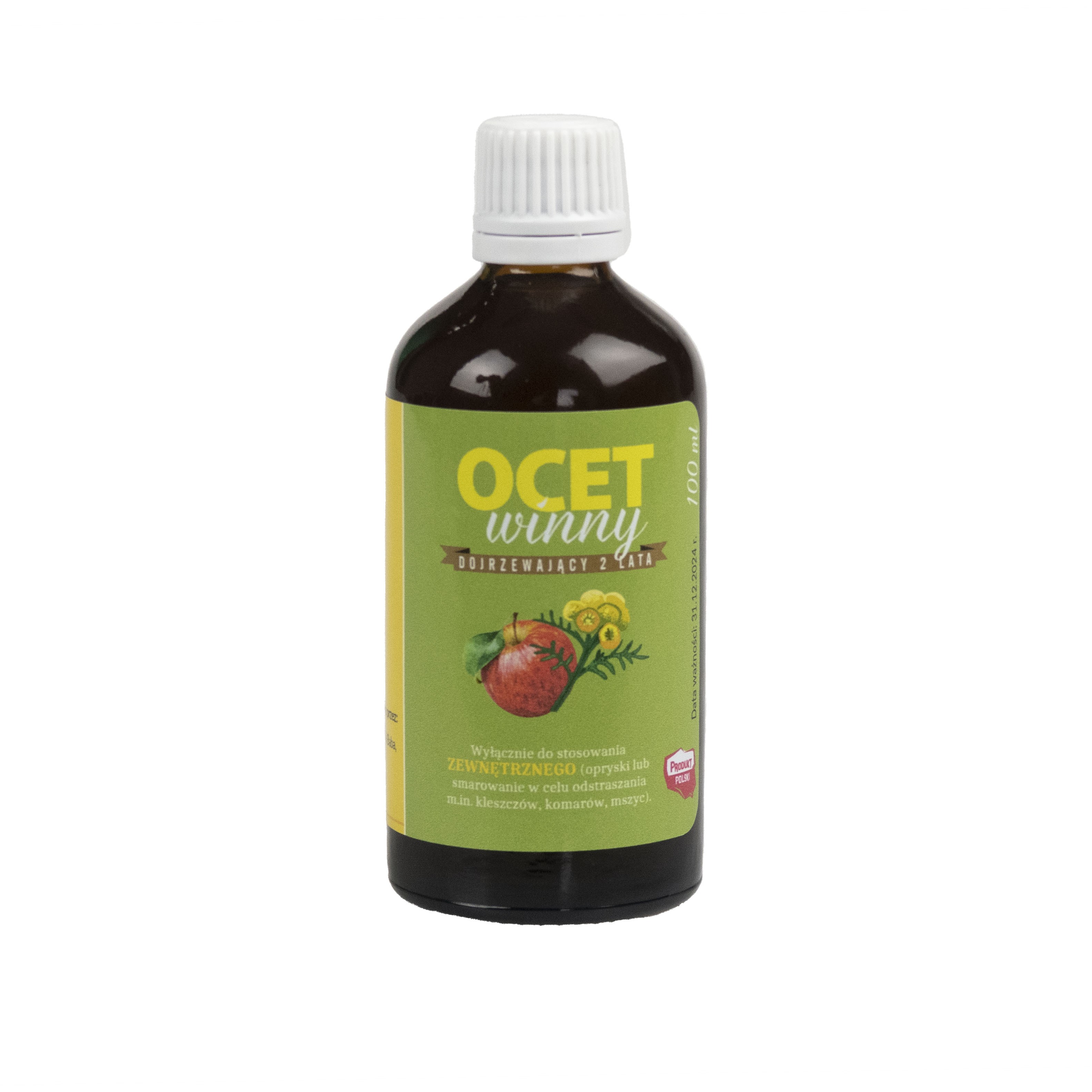 Ocet winny jabłko, ziele i kwiat wrotyczu 100ml - 4902 Ocet winny jabłko, ziele i kwiat wrotyczu 100ml - 4902