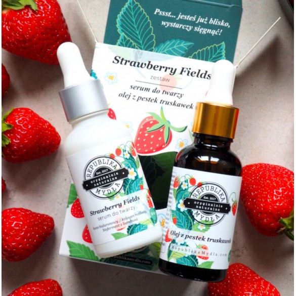 Strawberry Fields – zestaw serum + olej