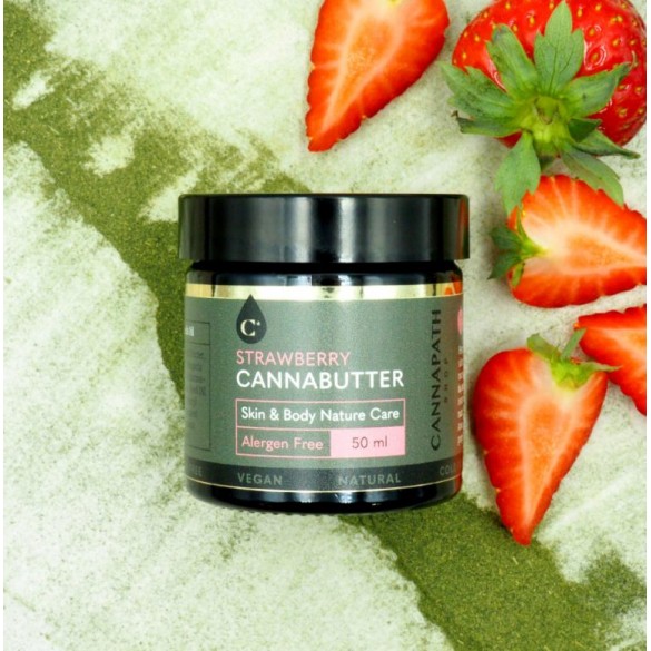 Strawberry Cannabutter – masło do twarzy i ciała 50 ml